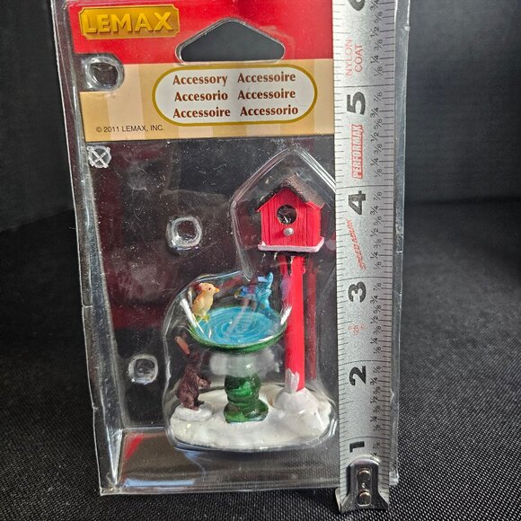 Two Sets of Lemax Village Collection Figurines Holiday Shoppers & Birdbath - Picture 4 of 14